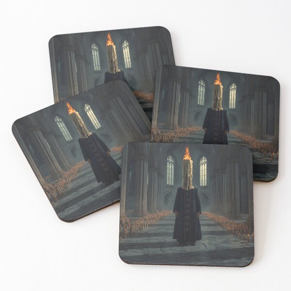 Item preview, The Eternal Flame Priest - Surreal Gothic Cathedral Candle Head designed and sold by UnRealS.