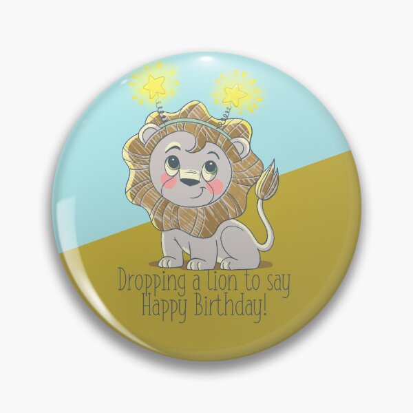 Item preview, Dropping a Lion to Say Happy Birthday! designed and sold by Rock&Roar.