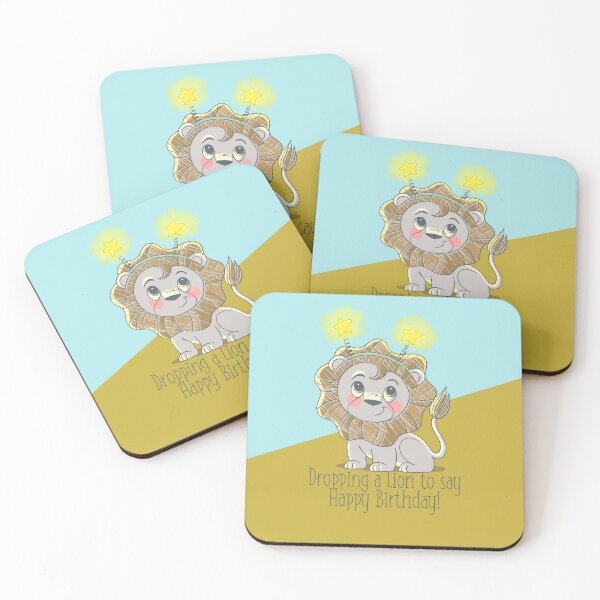 Item preview, Dropping a Lion to Say Happy Birthday! designed and sold by Rock&Roar.