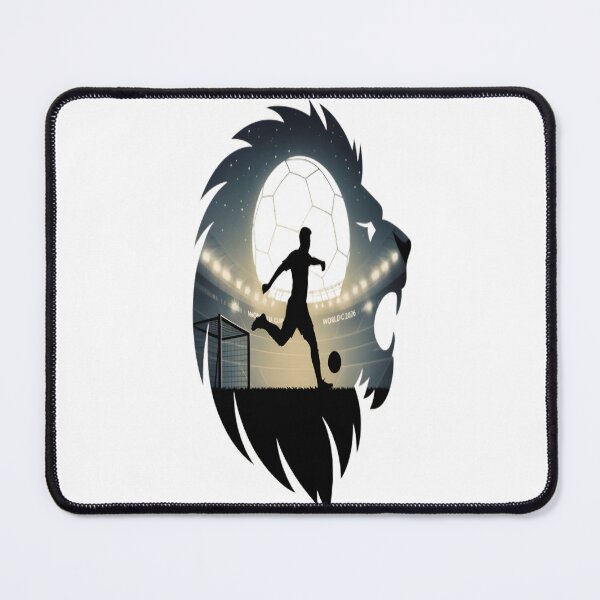 Item preview, Lionheart Soccer Warrior – Stadium Silhouette Football T-Shirt designed and sold by Awesomestuffs.