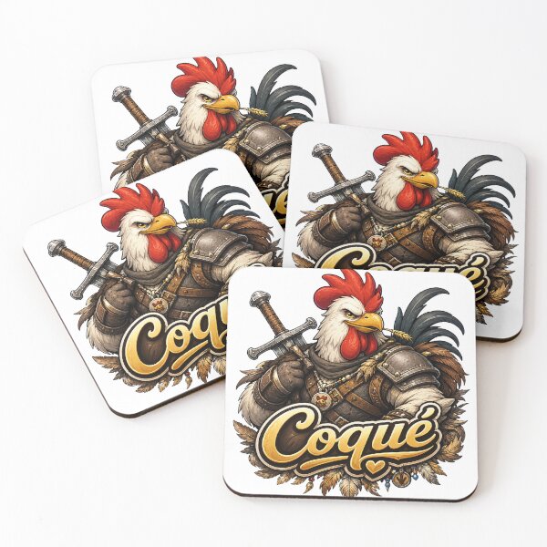 Item preview, Coqué Warrior Chicken – Funny Rooster with Sword Cartoon T-Shirt designed and sold by AFI-Studio.