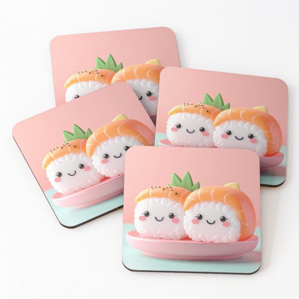 Item preview, Cute Kawaii Sushi Illustration designed and sold by BetweenForms.