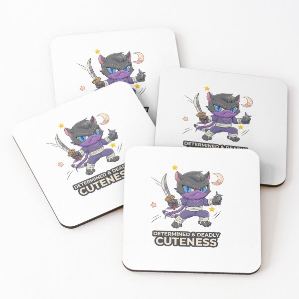 Item preview, Ninja Cat – Funny Anime Style Cat Design designed and sold by Sarah'sCreativeLab.