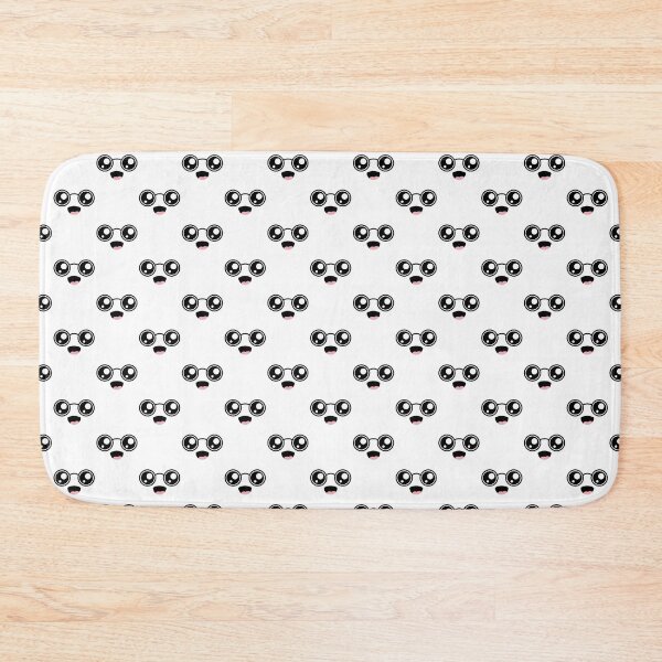 Item preview, Cute kawaii smiling happy nerdy face pattern designed and sold by BlushyPrint.