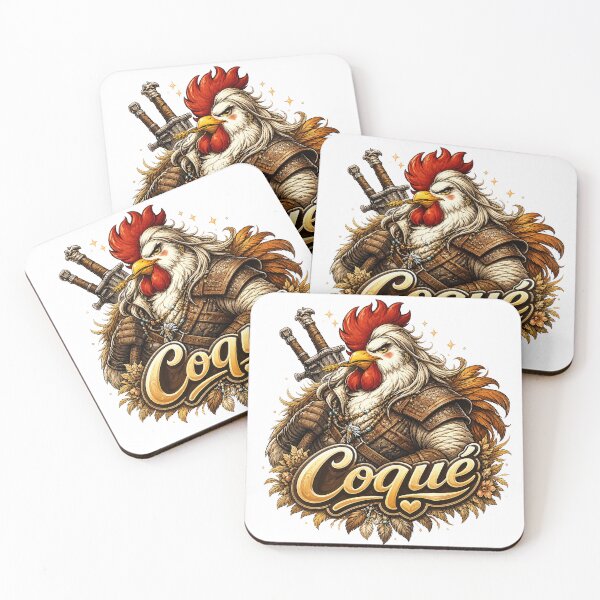 Item preview, Coqué Dual Sword Warrior – Epic Chicken Fantasy T-Shirt designed and sold by AFI-Studio.