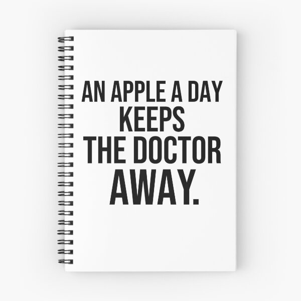 Item preview, An apple a day keeps the doctor away health quotes designed and sold by Pikkalo.
