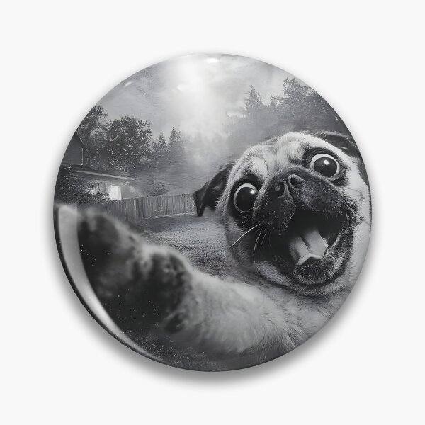 Item preview, Funny UFO Pug designed and sold by GenesixDesign.