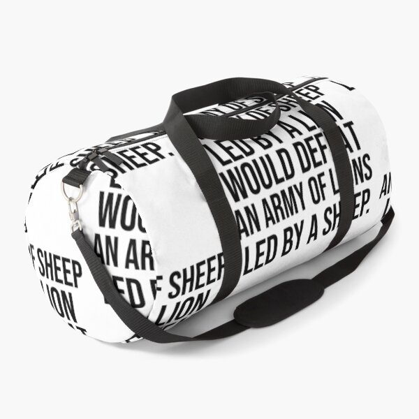 Item preview, An army of sheep led by a lion would defeat an army of lions led by a sheep Leadership quotes designed and sold by Pikkalo.