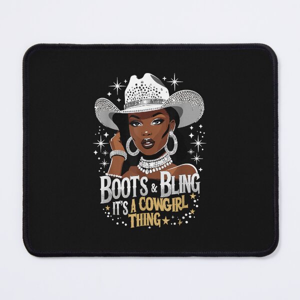 Item preview, Boots And Bling It'S Cowgirl Thing Western Country Melanin T designed and sold by saohoa2584.