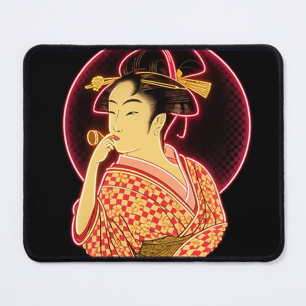Item preview, Neon Ukiyo-e Beauty – Tokyo Pop Glow designed and sold by TOKYOSTUDIO.