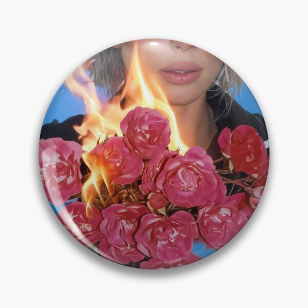 Item preview, Julia Fox Surrealism: Flaming Roses and Blue Haze designed and sold by y2kponyclub.