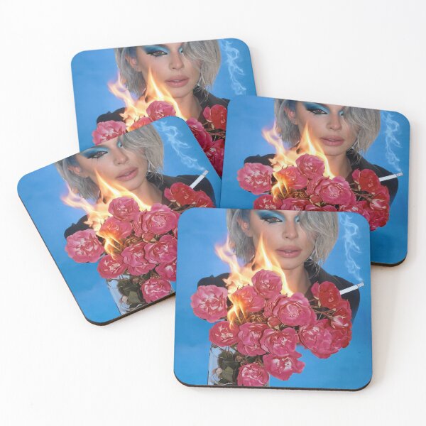 Item preview, Julia Fox Surrealism: Flaming Roses and Blue Haze designed and sold by y2kponyclub.