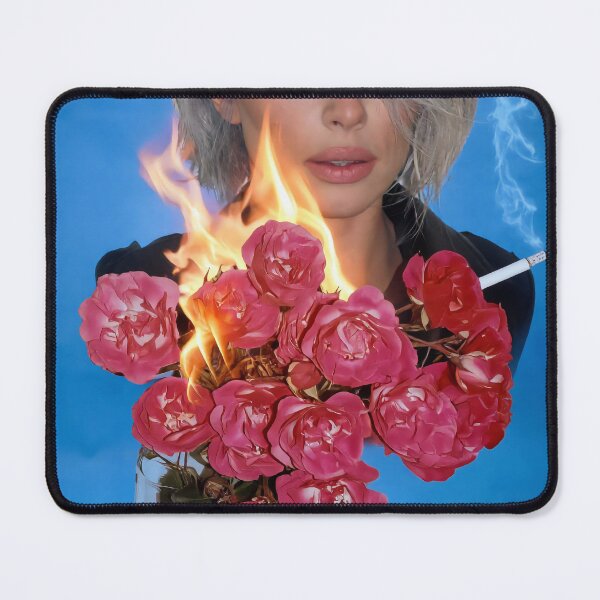Item preview, Julia Fox Surrealism: Flaming Roses and Blue Haze designed and sold by y2kponyclub.