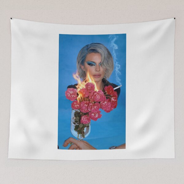 Item preview, Julia Fox Surrealism: Flaming Roses and Blue Haze designed and sold by y2kponyclub.