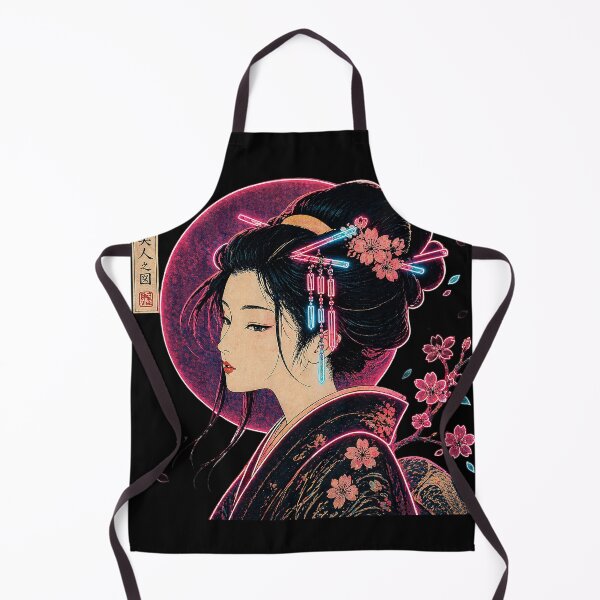 Item preview, Neon Ukiyo-e Sakura Beauty Portrait designed and sold by TOKYOSTUDIO.