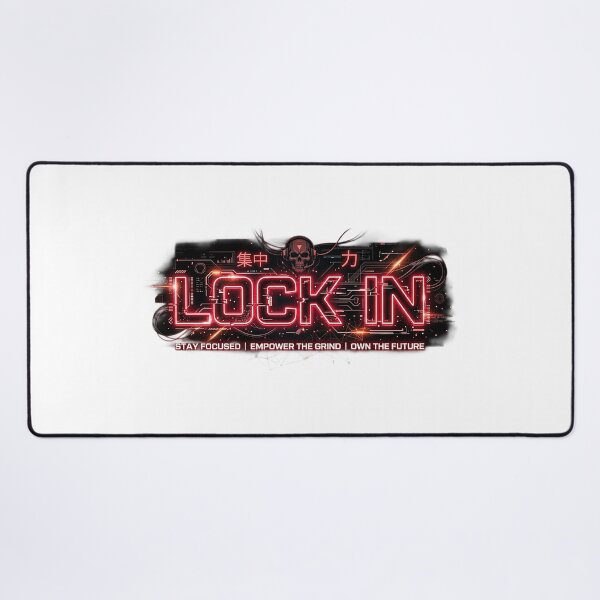 Item preview, Lock In Focus Mode Motivation T-Shirt – Futuristic Neon Grind Mindset Design designed and sold by No Excuses .