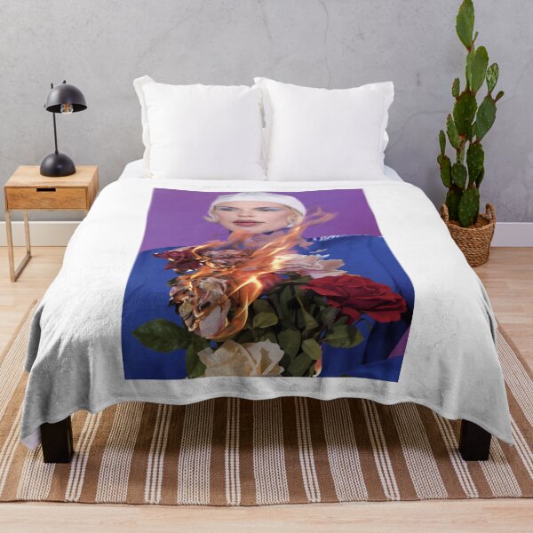 Item preview, Julia Fox Surrealism: Flaming Roses and Blue Haze designed and sold by y2kponyclub.