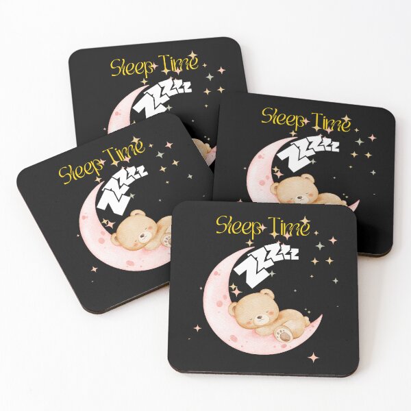 Item preview, Sleep Time – Cute Teddy Bear on the Moon designed and sold by Banvero.