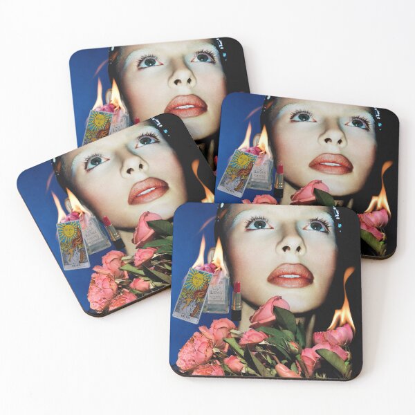 Item preview, Julia Fox Surrealism: Flaming Roses and Blue Haze designed and sold by y2kponyclub.