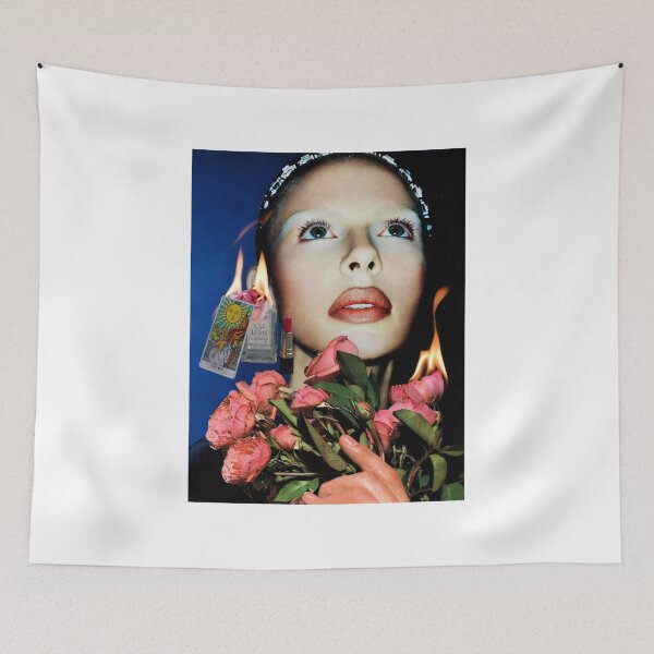 Item preview, Julia Fox Surrealism: Flaming Roses and Blue Haze designed and sold by y2kponyclub.
