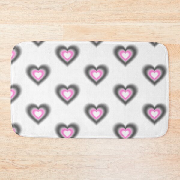 Item preview, Black and pink blurry hearts designed and sold by serenebookworm.