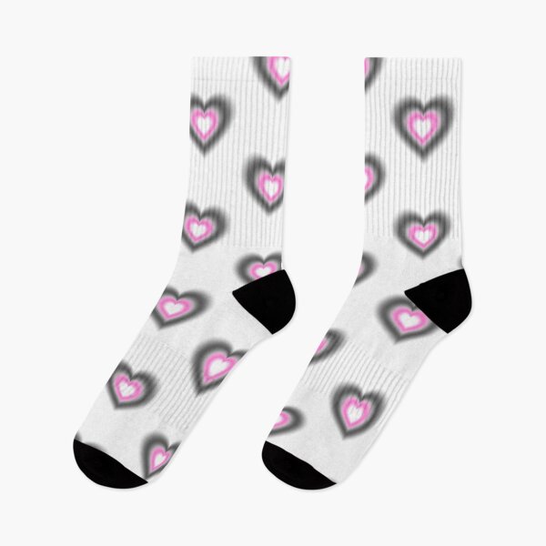 Item preview, Black and pink blurry hearts designed and sold by serenebookworm.