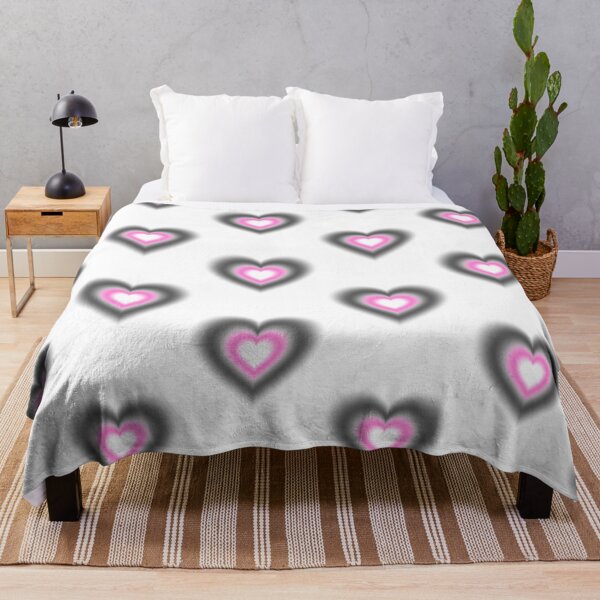 Item preview, Black and pink blurry hearts designed and sold by serenebookworm.