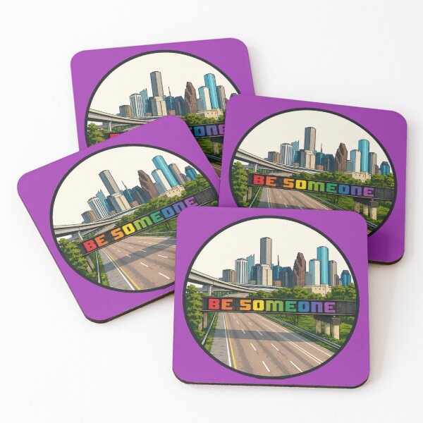 Item preview, Houston “Be Someone” Rainbow Graffiti Art | Pride Inspired Skyline Design designed and sold by SimplyJasper.