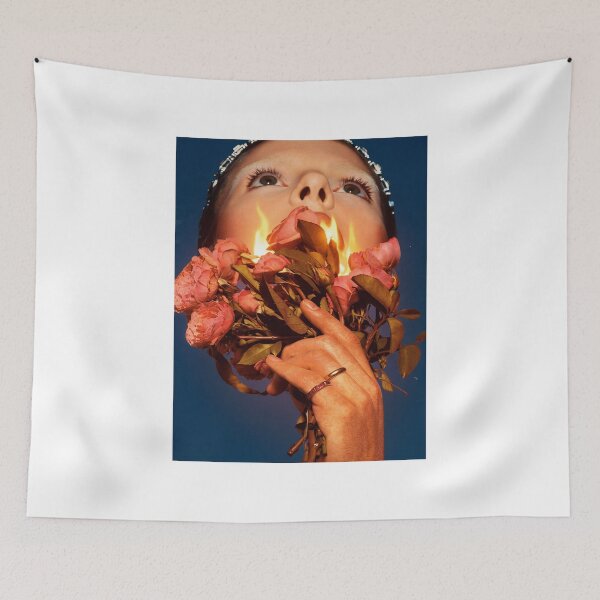 Item preview, Julia Fox Surrealism: Flaming Roses and Blue Haze designed and sold by y2kponyclub.