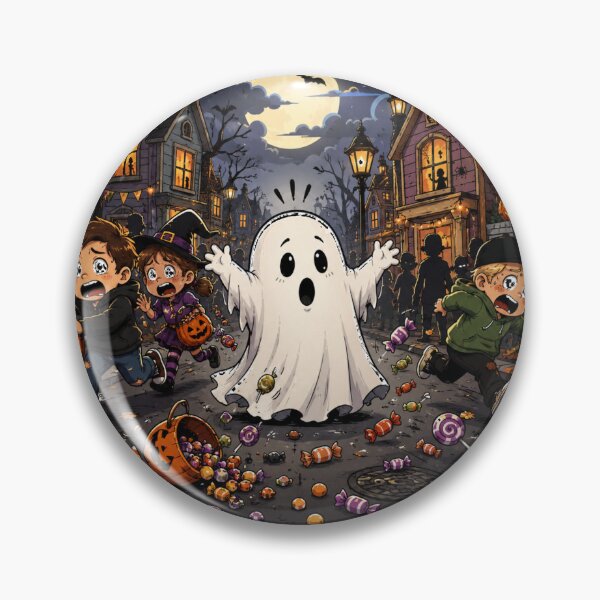 Item preview, Too Spooky To Trick Or Treat Funny Halloween Ghost Design designed and sold by MotylekAnia.