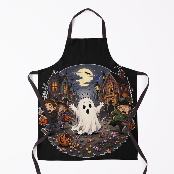 Item preview, Too Spooky To Trick Or Treat Funny Halloween Ghost Design designed and sold by MotylekAnia.