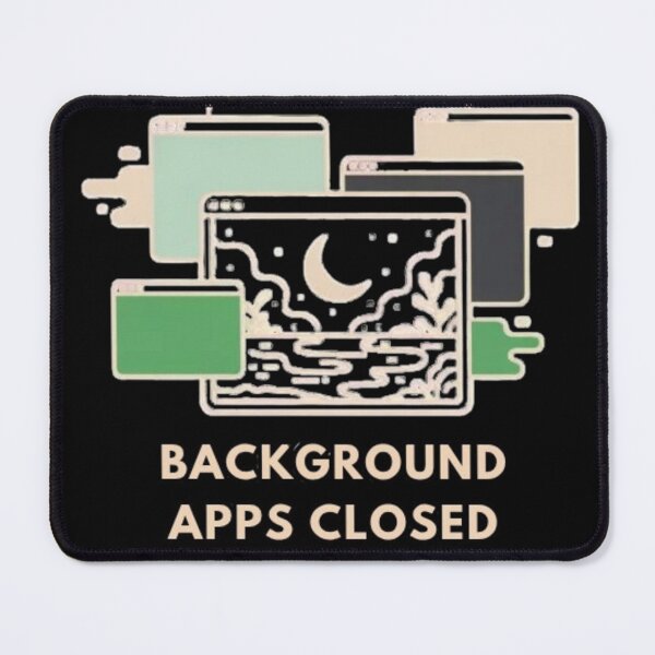 Item preview, Mindful Background Apps Closed Aesthetic Art designed and sold by Inkfino.