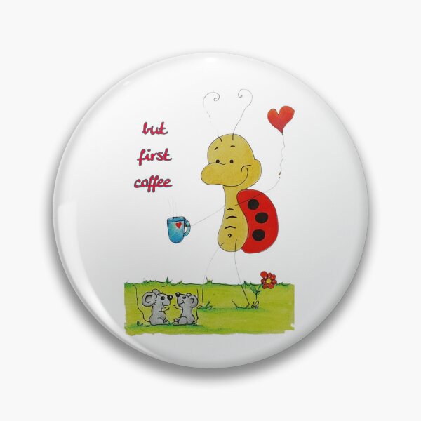 Artikelvorschau, Käfer Karlchen mit Kaffeetasse – Coffee Lover Bug entworfen und verkauft von KarinKaefer.