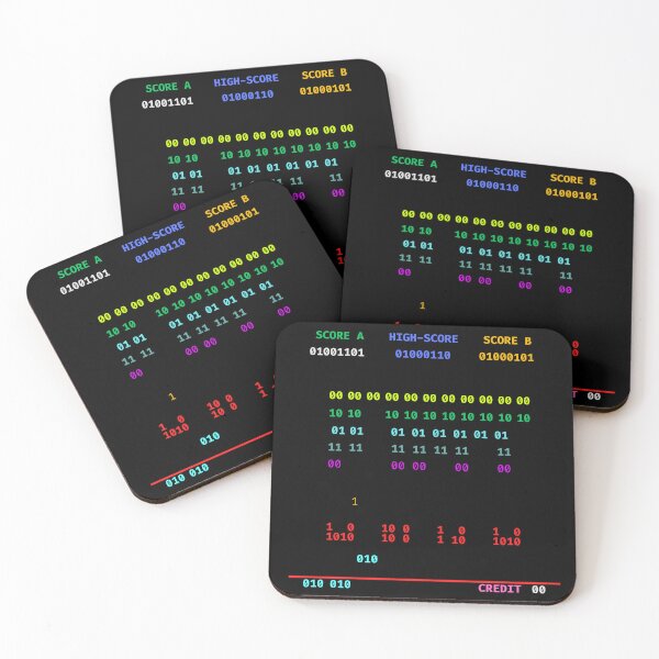 Item preview, Retro Arcade Binary Code - Programmer Humor - Binary Love designed and sold by Message from Earth.