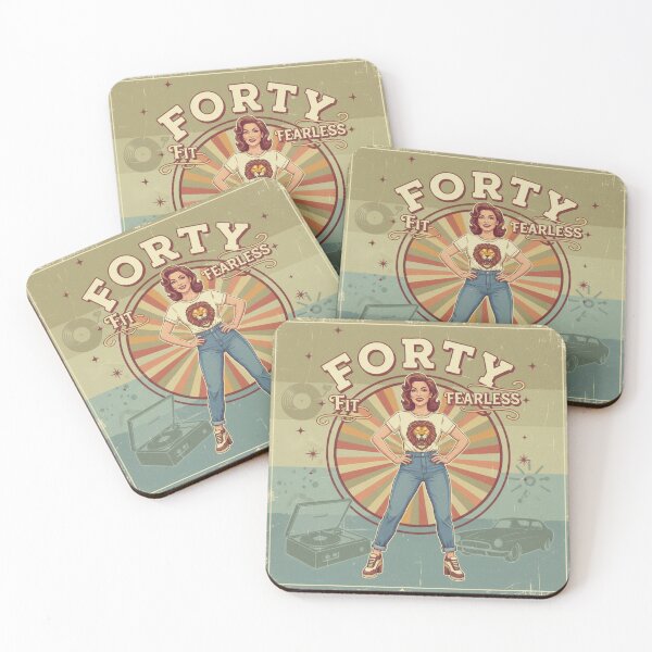 Item preview, FORTY. FIT. FEARLESS. designed and sold by MaciejErdon.