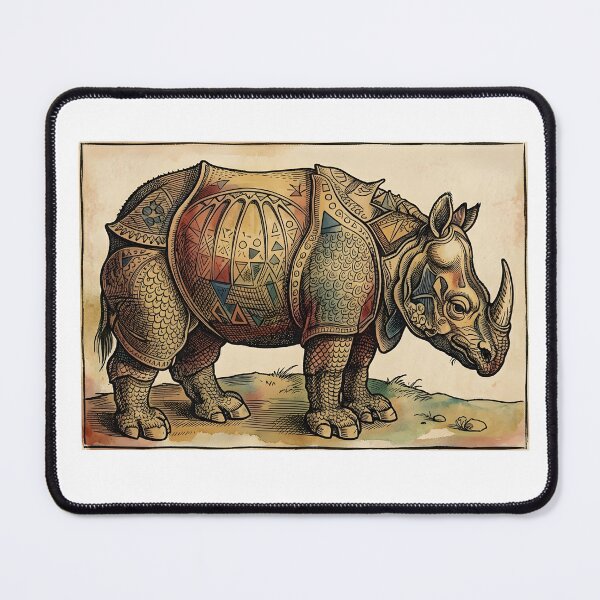 Item preview, Albrecht Dürer Rhinoceros – Vintage Renaissance Woodcut Art designed and sold by GreatPeopleMind.