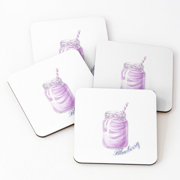 Item preview, Milkshake with blueberry font designed and sold by serenebookworm.