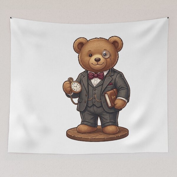 Item preview, Dapper Gentleman Teddy Bear with Monocle & Pocket Watch designed and sold by KETO370.
