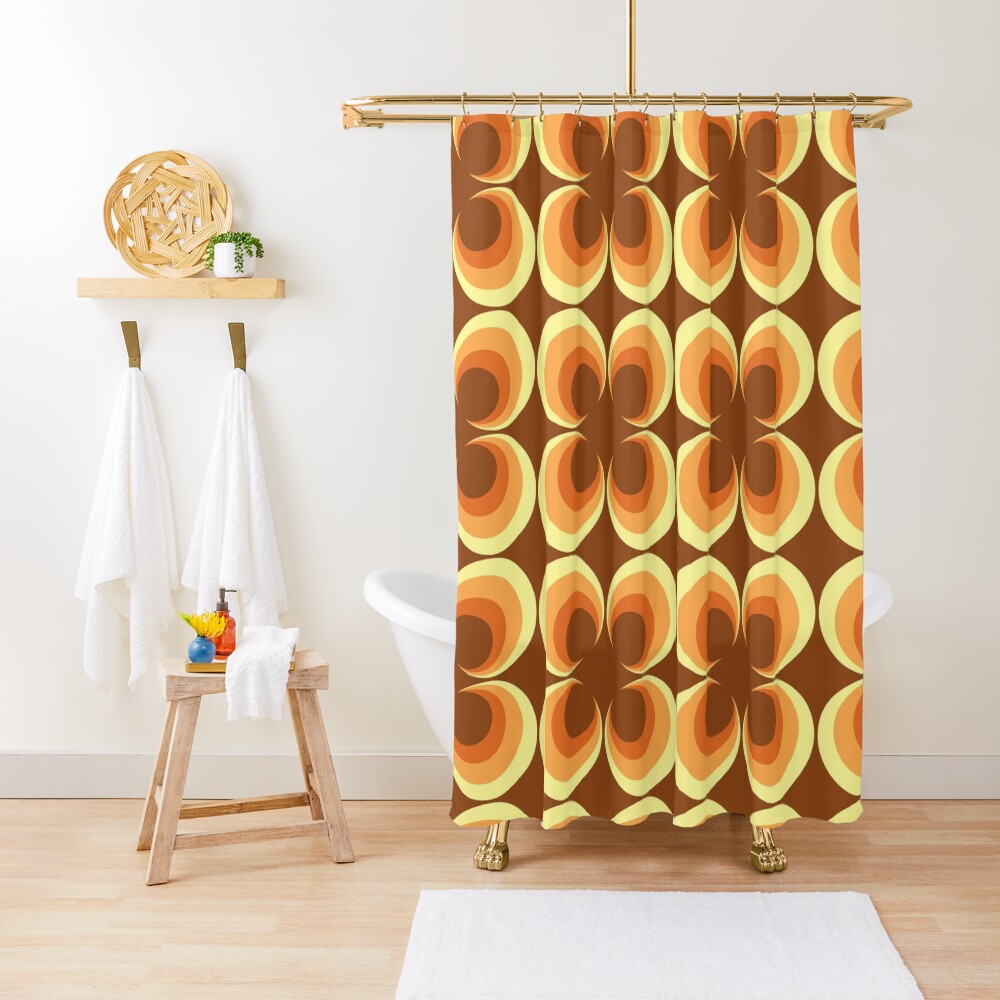 "70er Jahre Retro 2 Starburst" Duschvorhang von Thad | Redbubble