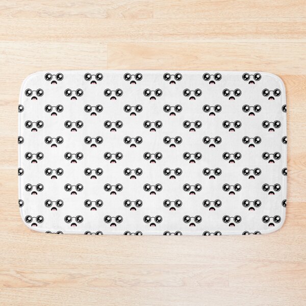 Item preview, Cute kawaii surprised nerdy face pattern designed and sold by BlushyPrint.