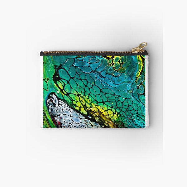 Item preview, Neon Ocean Cells - Original Fluid Art Acrylic Pour Abstract Painting designed and sold by PourtionOfArt.
