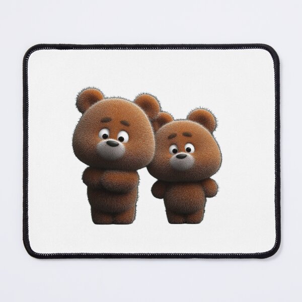 Item preview, Cute Teddy Bear Sticker PNG | Adorable Cartoon Bear Duo designed and sold by ashwin131.