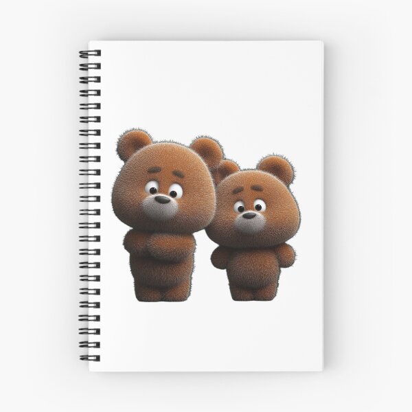 Item preview, Cute Teddy Bear Sticker PNG | Adorable Cartoon Bear Duo designed and sold by ashwin131.
