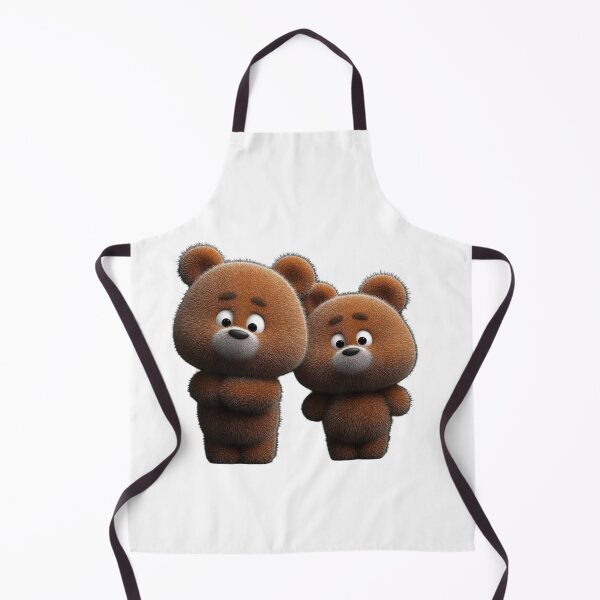 Item preview, Cute Teddy Bear Sticker PNG | Adorable Cartoon Bear Duo designed and sold by ashwin131.