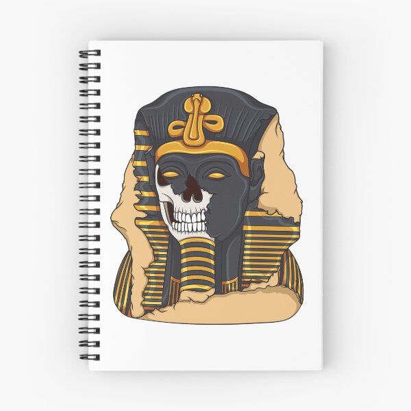 Item preview, Illustration of an ancient statue of pharaoh with skull designed and sold by RizikCat.