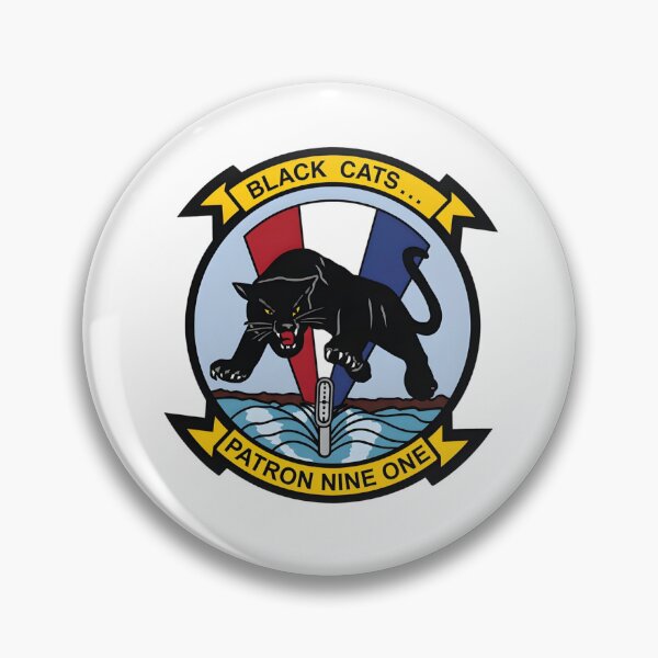Item preview, Official Insignia of the VP-91 "Black Cats" Patrol Squadron designed and sold by CharlieDesings.