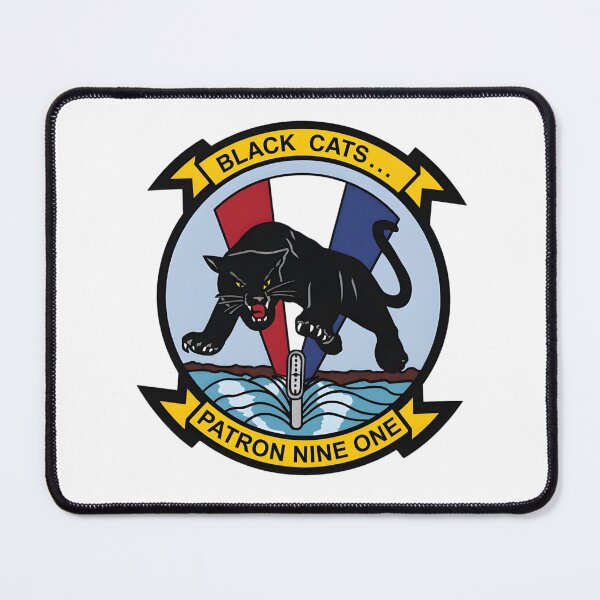 Item preview, Official Insignia of the VP-91 "Black Cats" Patrol Squadron designed and sold by CharlieDesings.