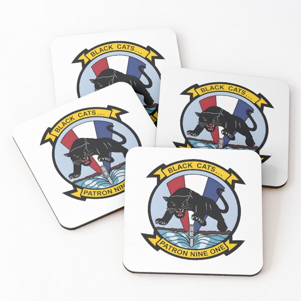 Item preview, Official Insignia of the VP-91 "Black Cats" Patrol Squadron designed and sold by CharlieDesings.