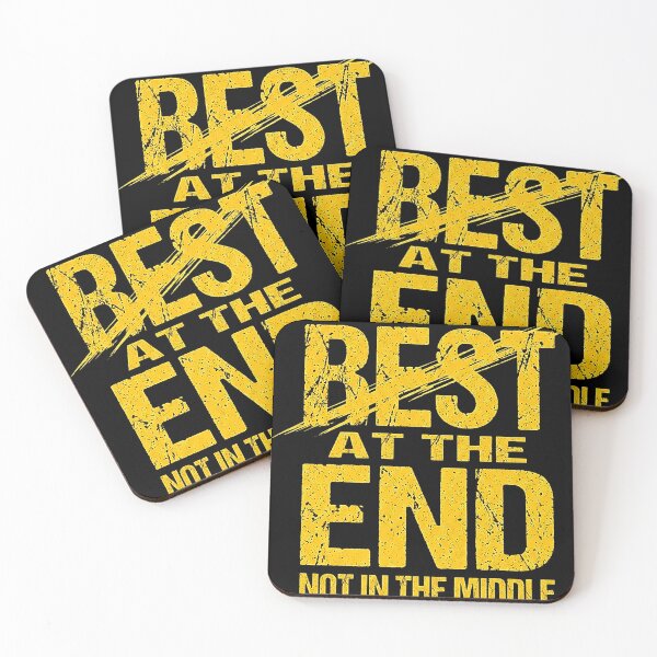 Item preview, Best At The End Motivational T-Shirt – Never Give Up Mindset Design designed and sold by No Excuses .