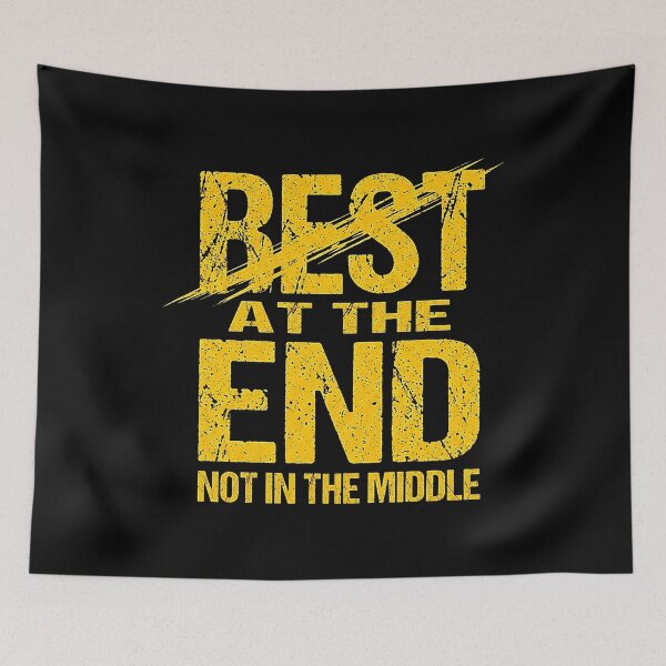 Item preview, Best At The End Motivational T-Shirt – Never Give Up Mindset Design designed and sold by No Excuses .